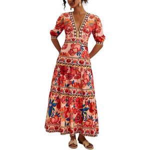 Camila Blanco Womens  Maxi Dress